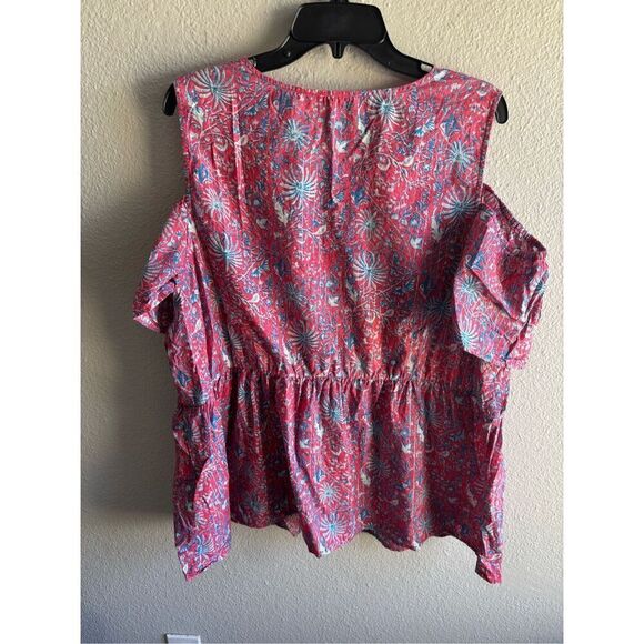 Lucky Brand Cold Shoulder Peplum Top 3X - Picture 4 of 4